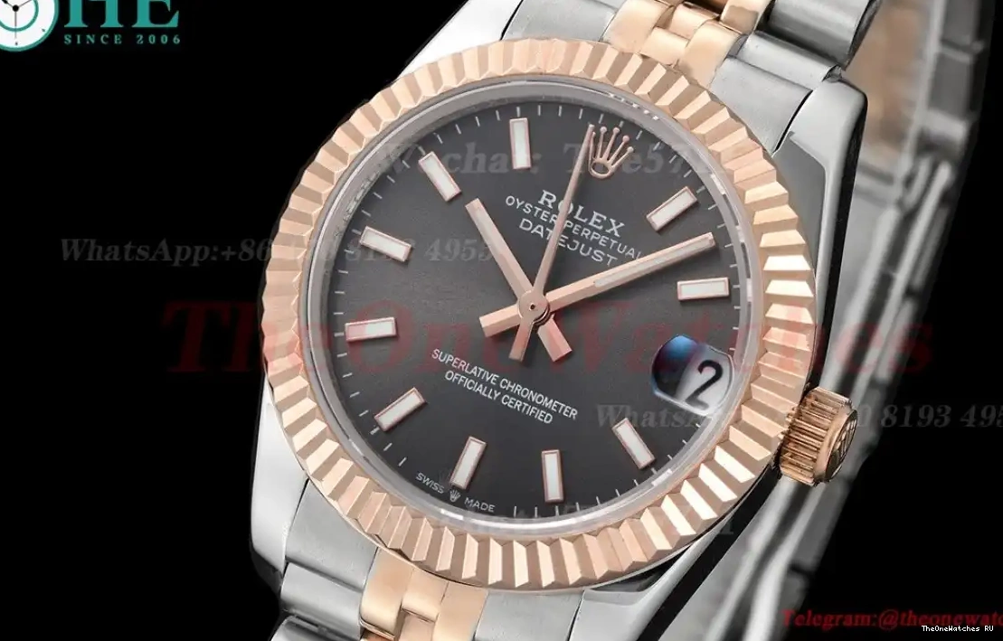 RG Rolex Datejust SS - Stk 28mm MY8215 Grey GDF 0401